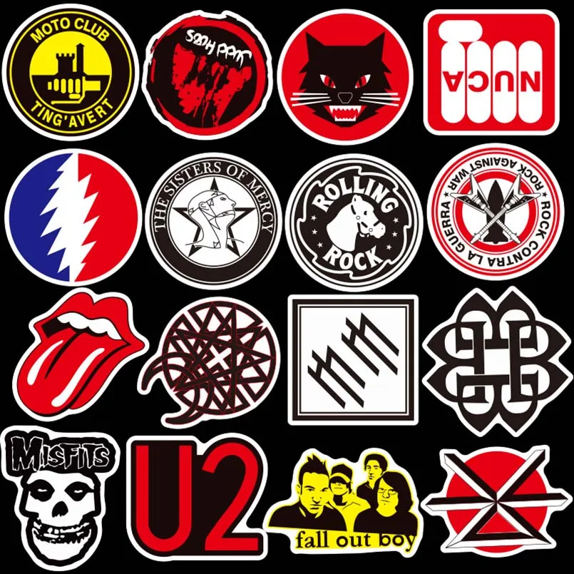 50pcs ROCK band personality 3D stickers on laptop Bag ROCK band Waterproof skateboard Funny Sticker Toys For Children 50pcs ROCK band personality 3D stickers on laptop Bag ROCK band Waterproof skateboard Funny Sticker Toys For Children