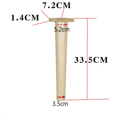 Скандинавском стиле мебель из цельного дерева ноги Многофункциональный ТВ шкаф ноги диван ноги дуба Деревянные ножки для стола табурет ножки мебель запчасти - Цвет: B8