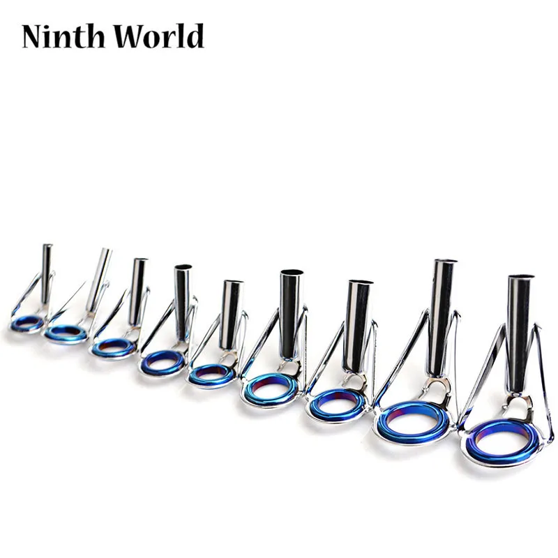 

Stainless Steel Blue Guide Ring Fishing Rod Accessories Guide Wire Ring Fittings Guide Eye Crossing Ring Fishing Gear