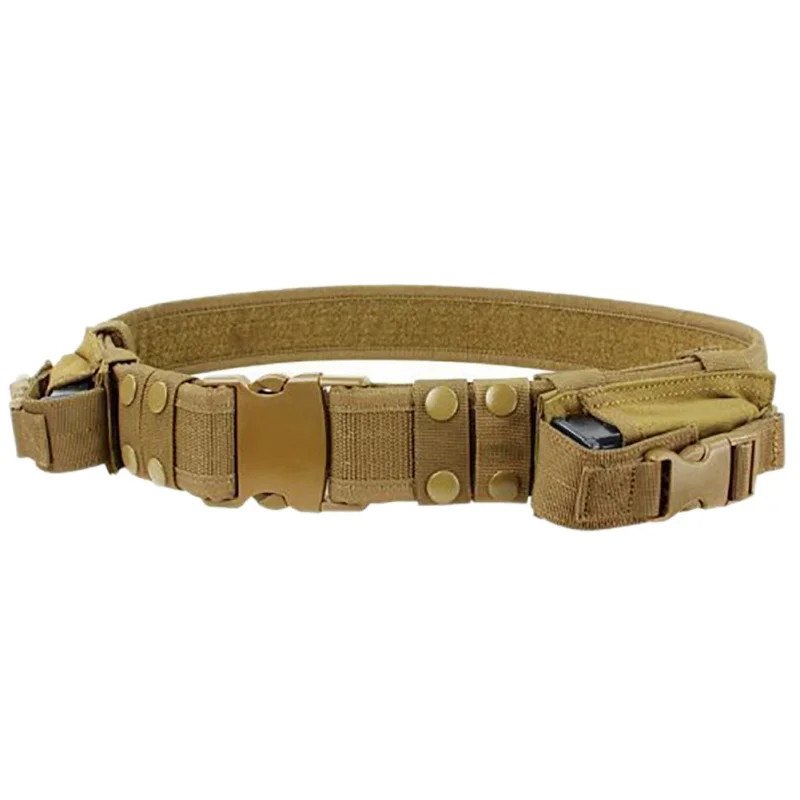 

Men Outdoor Training Belts Multi-function Tactical Belt Security Police Guard Utility Kit Nylon Belt