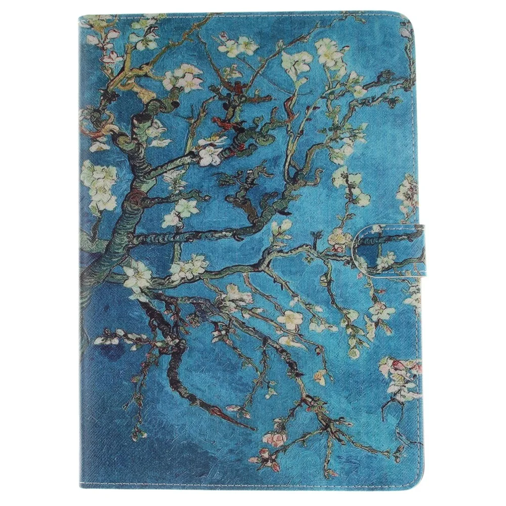 

Blue Tree Feathers Pattern PU Leather Full Body Case with Stand for iPad Air 2
