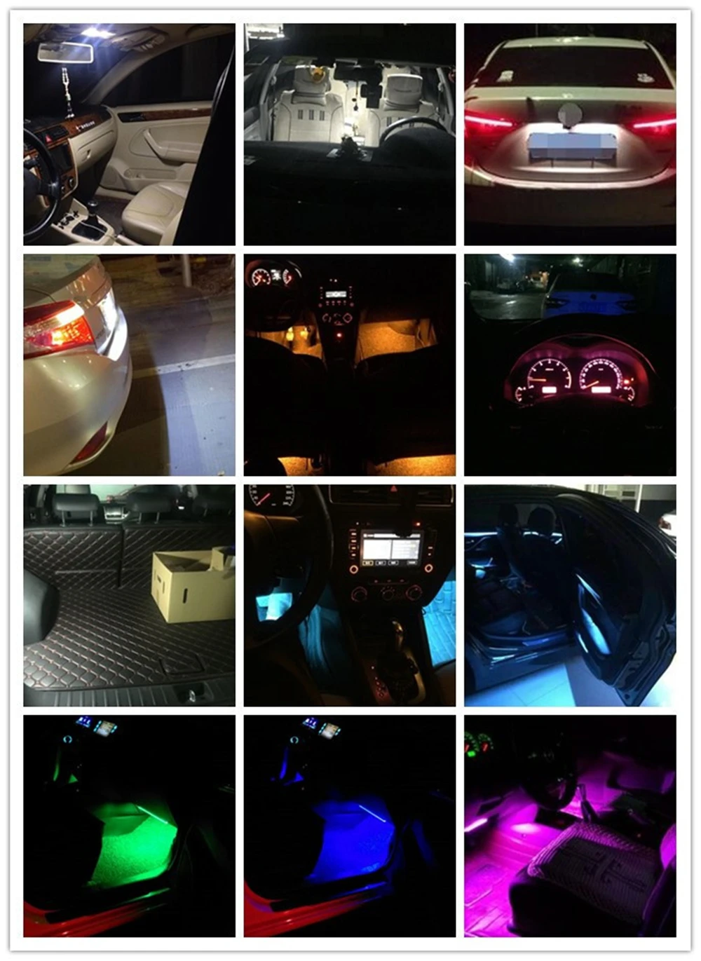 11 шт., для Scion IQ 2013-, Купольные огни, лицензионный синий, красный, белый, Автомобильный светодиодный светильник, лампочки, интерьерная посылка, комплект, пластинчатый светильник, карта