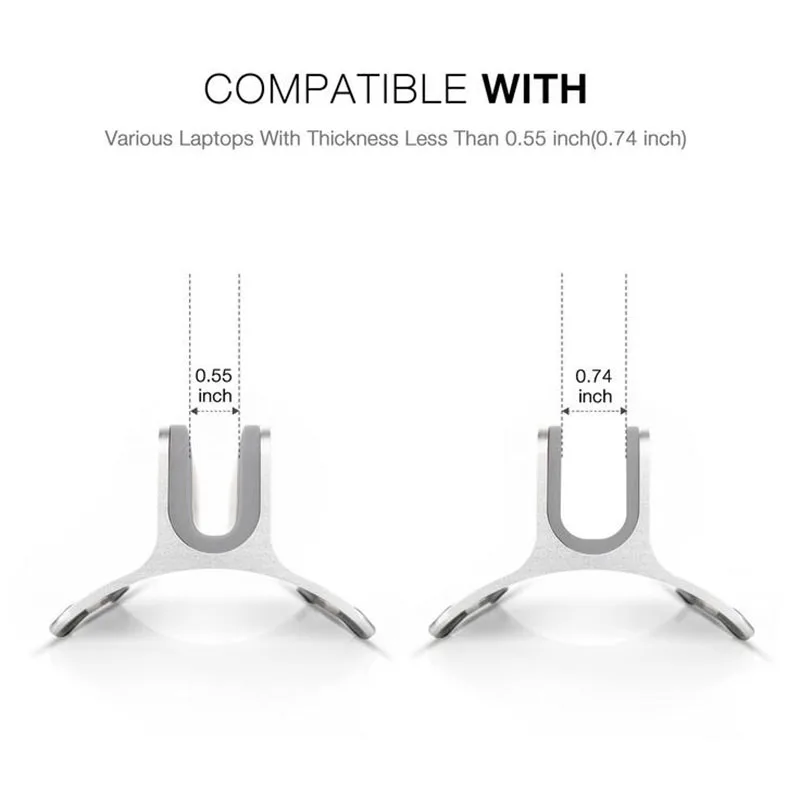 Free shipping For Macbook pro air vertical stand base For Apple laptop aluminum bracket