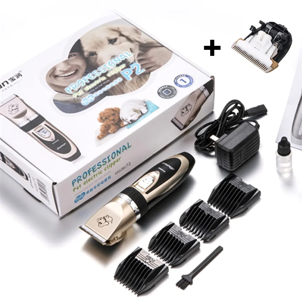 

BaoRun Professional Pet Cat Dog Hair Trimmer Rechargeable Animals Grooming Clipper Shaver Electric Scissors Hair Cutting Machine