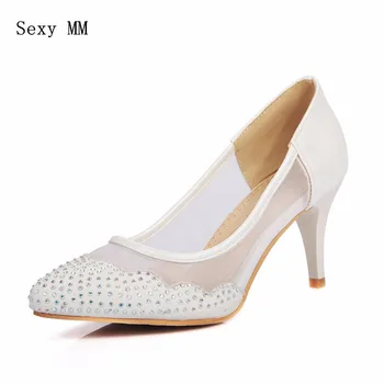 

Thin High Heels Women Pumps High Heel Shoes Stiletto Woman Party Wedding Shoes Ladies Kitten Heels Plus Size 33-40 41 42 43