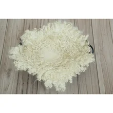 Шерстяное одеяло для новорожденных с фигурным ворсом, фон для фотосъемки, коврик для фотосъемки, позирующий слой, детская корзина, наполнитель, реквизит