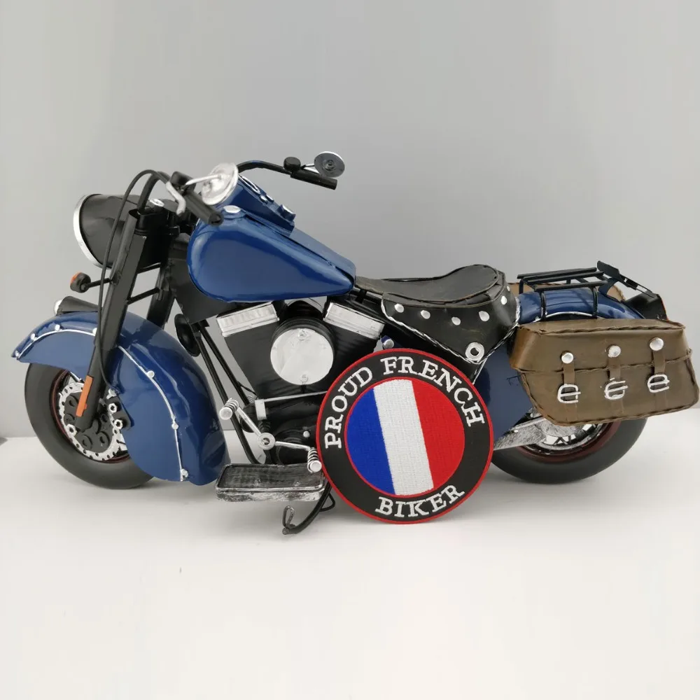 ToutesenMoto French biker embroidery iron on jacket patch applique custom design clothing stickers free shipping (3)