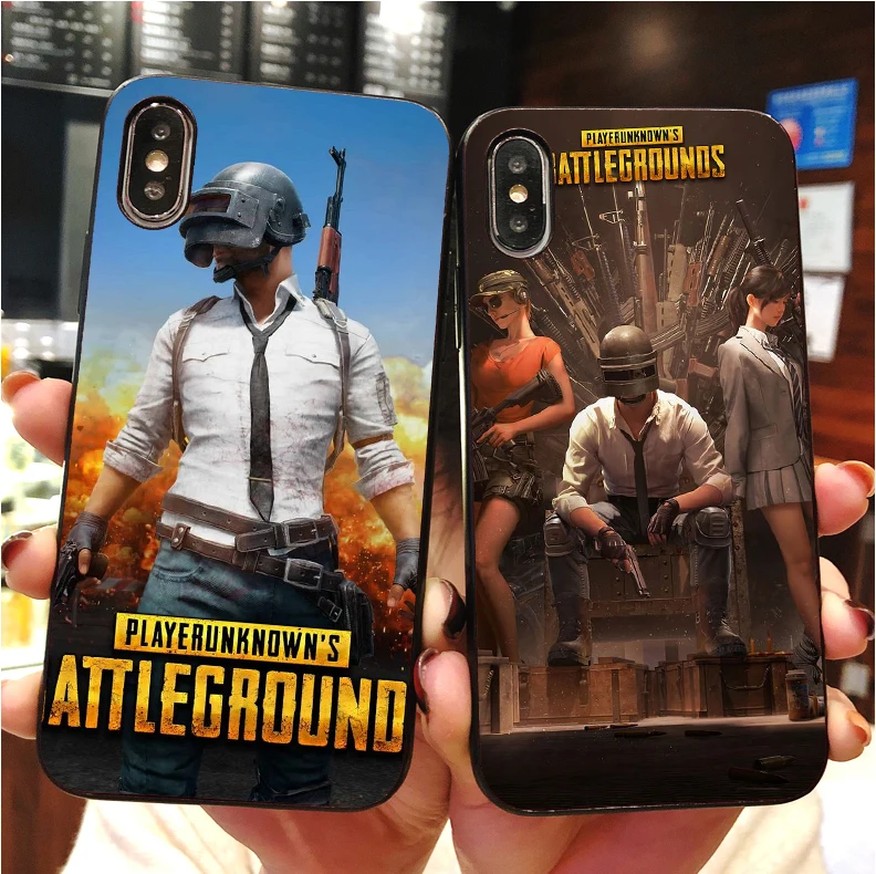 Мягкий силиконовый чехол для телефона PlayerUnknown's Battlegrounds PUBG iPhone MAX XR XS X10 5S 5SE 6 6S 6splus