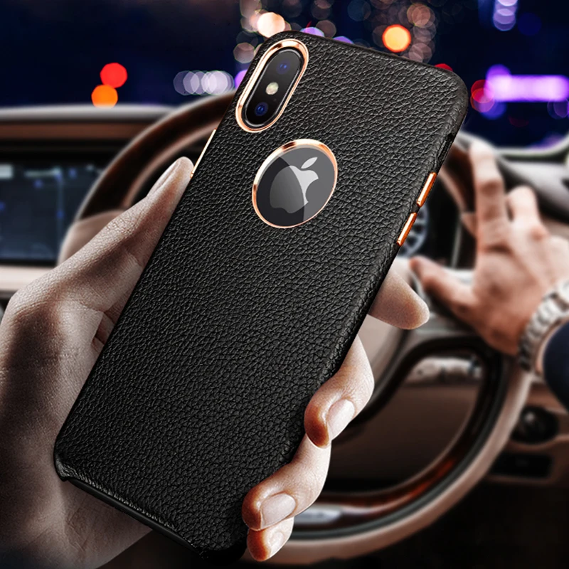 ORIGINAL Musyue Genuine Leather Case For iPhone XR Xs Max Luxury Leather Case For iPhone 7 8 8 Plus X Phone