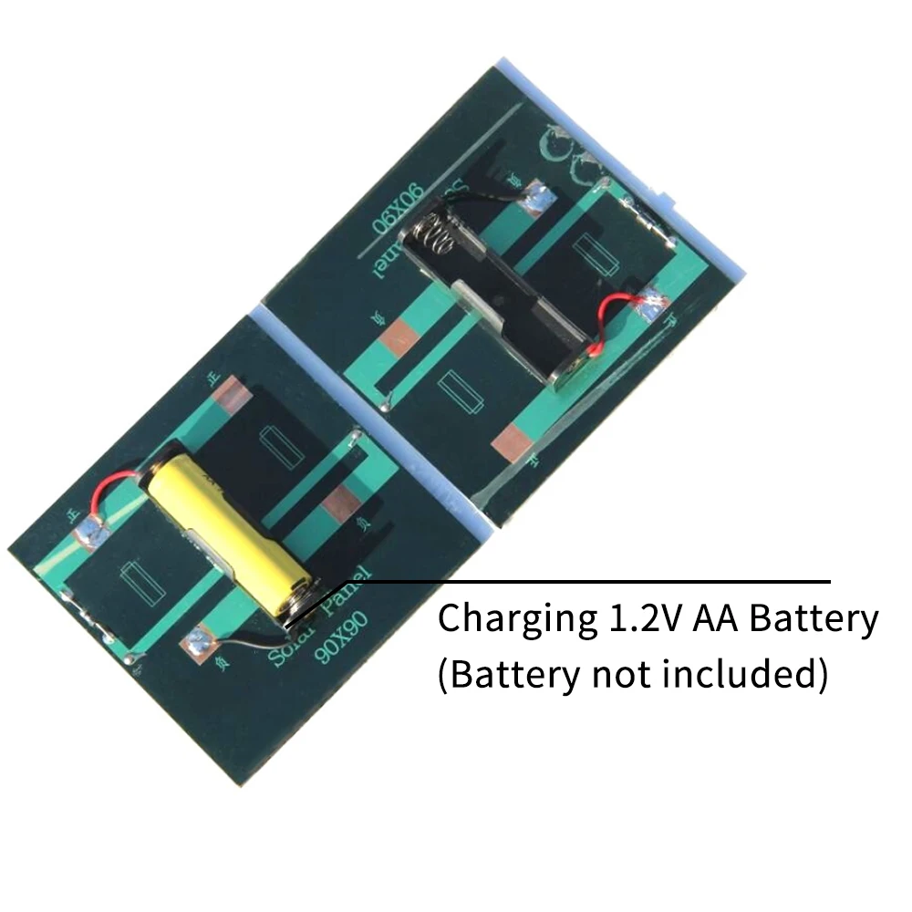 Мини поликристаллическая Кремниевая эпоксидная солнечная панель 1 Вт/2 в солнечное зарядное устройство для 1,2 в AA перезаряжаемая батарея Smart solar battery Carger