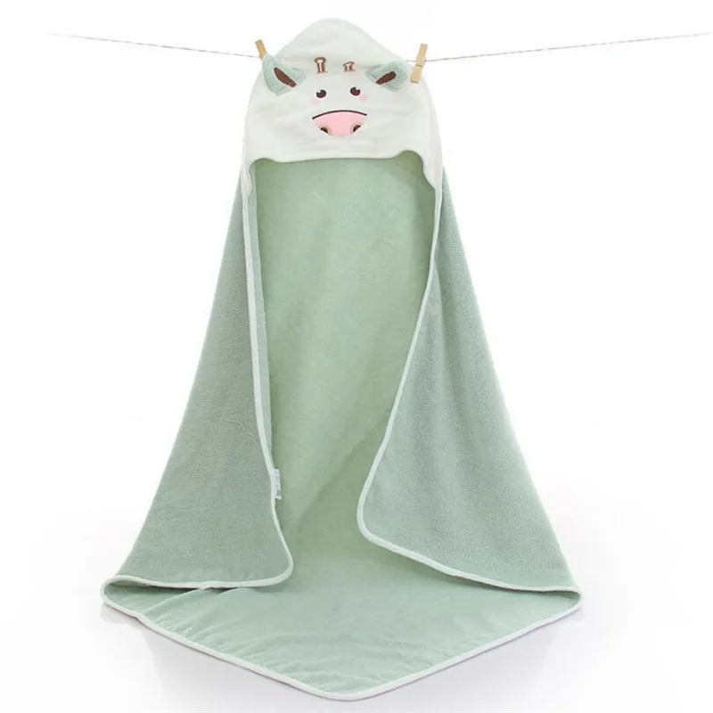 90*90 см банное полотенце с капюшоном для малышей, банный халат с капюшоном, детские пеленки-одеяла, хлопковое детское банное полотенце с капюшоном для малышей - Цвет: as the photo