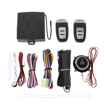 

Car Security Alarm Smart System Set With PKE Passive Keyless Entry Remote Lock M77