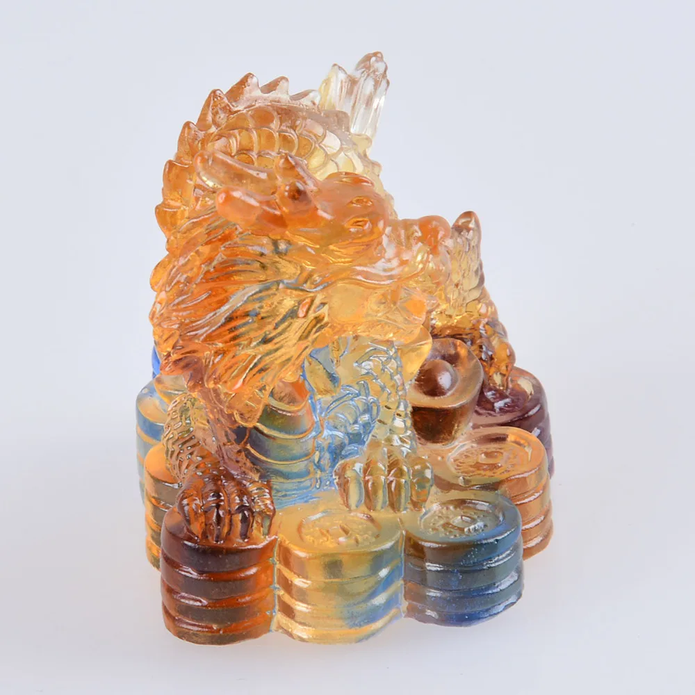 Liuli 12 знаков зодиака китайских животных дракон статуэтка Paperweight красивые