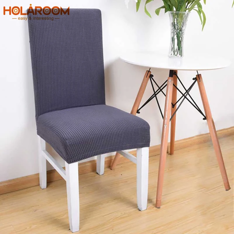 Solid Color Chair Protective Case Spandex Stretch Polyester Banquet Dining Room Chair Cover Anti-dirty Seat Cover For Restaurant Solid Color Chair Protective Case Spandex Stretch Polyester Banquet Dining Room Chair Cover Anti-dirty Seat Cover For Restaurant