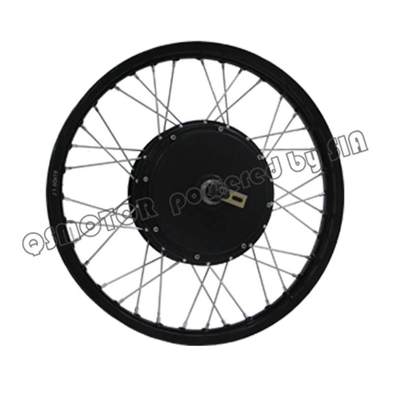 

QS Motor Bicycle Spoke motor 3000W 205 50H V3 Type Hub Motor lacing with wheel rim 19inch 18inch 17inch