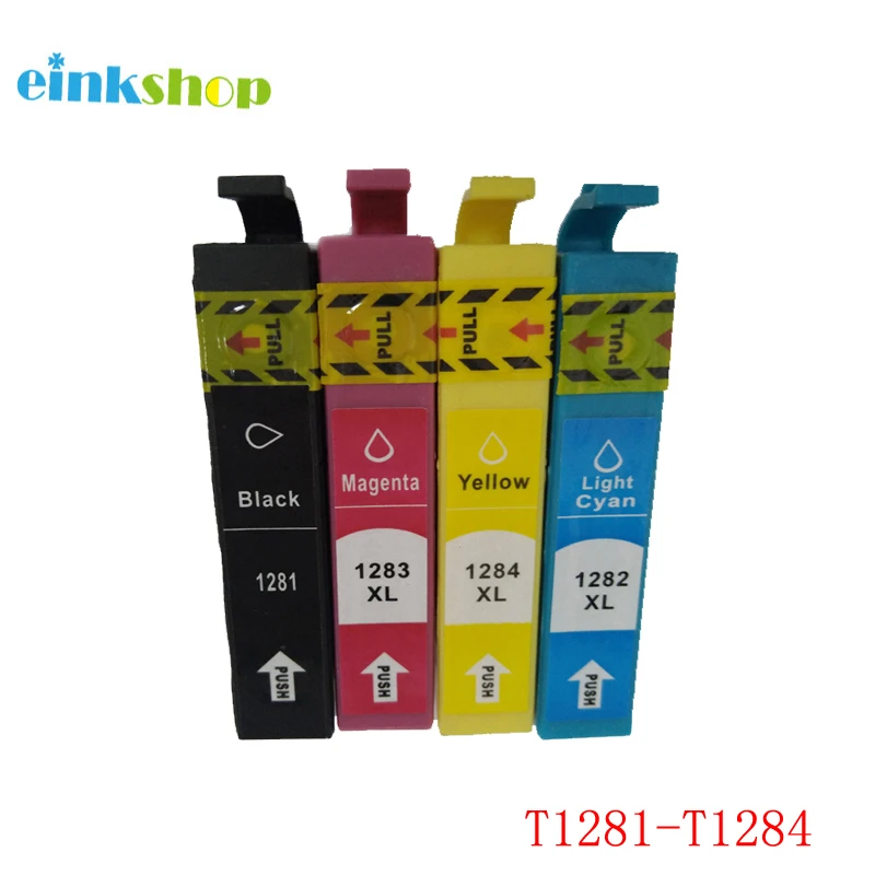 Einkshop T1281-T1284 чернильные картриджи для принтеров Epson Stylus sx125 sx130 sx230 sx235w sx420w sx430w sx425w sx435W t1281 принтера