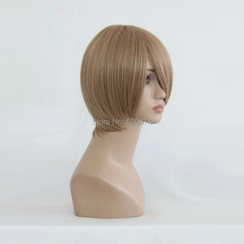 MCOSER 35 см синтетический короткий блонд косплей парик Высокая температура волокна волос WIG-085A