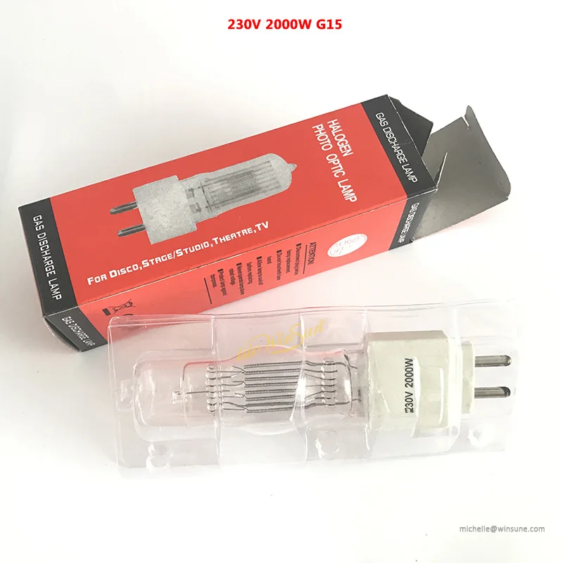 Litewinsune Бесплатная доставка PROJEKTOR LAMPE 230 V/110 V/2000 W/G22 3200K 2KW CP75 лампочка