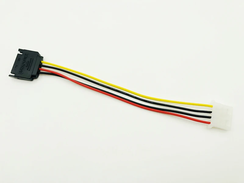 5PCS 20cm SATA 15Pin to 4Pin Power Cable Serial ATA 15pin Male to Molex IDE 4pin Female Power Supply Cable for BTC Miner Mining