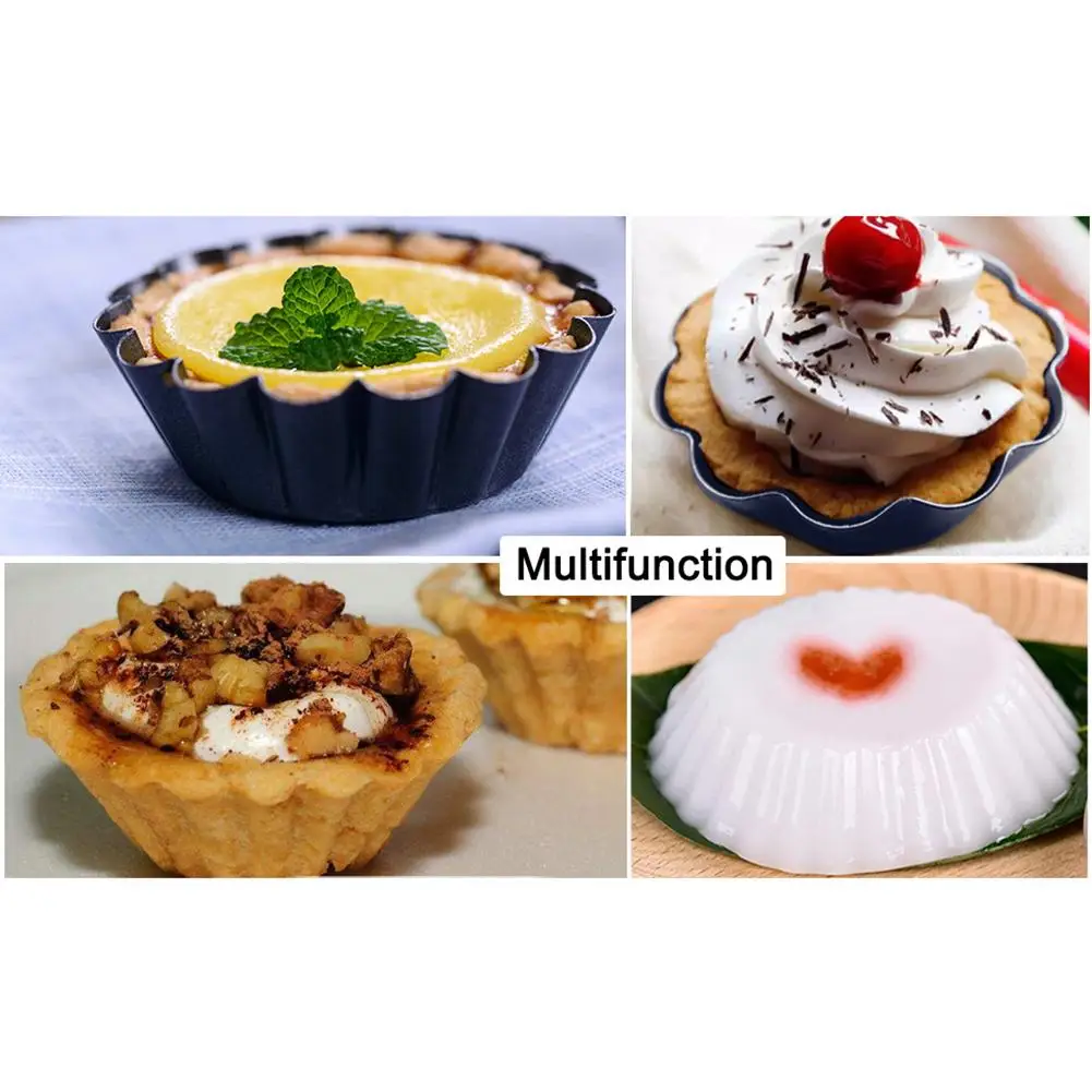 12 шт./компл. DIY антипригарное яйцо Tartlet Tins/мини пирог Pan Tart форма для капкейков