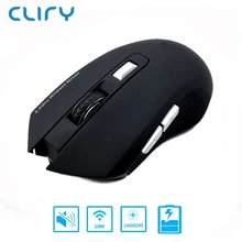 Cliry New Arrival 2.4G Charging Wireless 6D Mouse 1600DPI Slient Button Rechargeable Computer Gaming Wifi Mice with Charge Cable