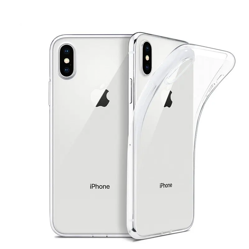 ТПУ Мягкий силиконовый чехол для iPhone XS MAX XR X ультра тонкий мягкий прозрачный чехол для iPhone 6 6s 7 8 Plus 5 5S SE 4 4S чехол