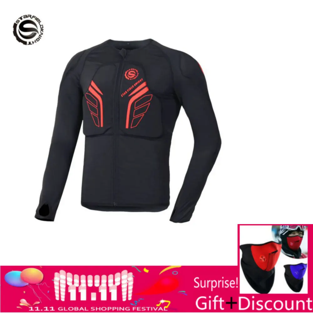 

SFK Motorcycle Racing Soft Armor Motocross MX Armor Motobike Bicycle DH Quick Drying Breathable Memory Riding Armor