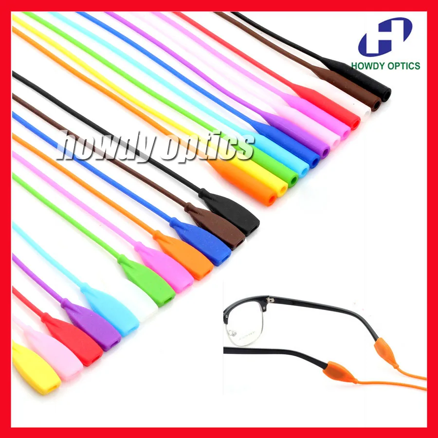 

OT007 20pcs Free Shipping Elastic Silicone Sunglasses Glasses Eyeglasses Cord Chain Eyewear Neck Holder Ear Hook