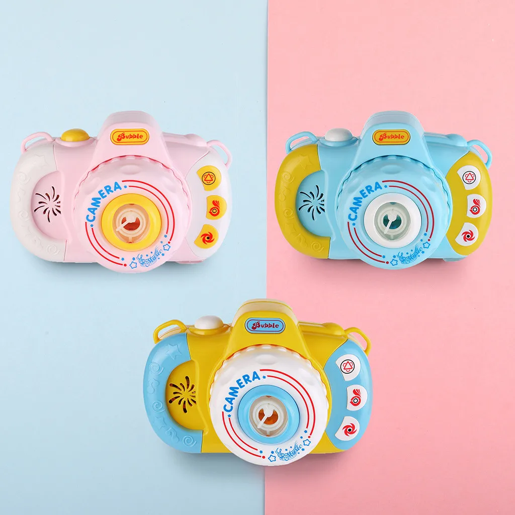 

Fully-Automatic Camera Bubble Machine Bubble Gun Toy Bubble with Music Light Children Toy Novelty Magic Wand Kids
