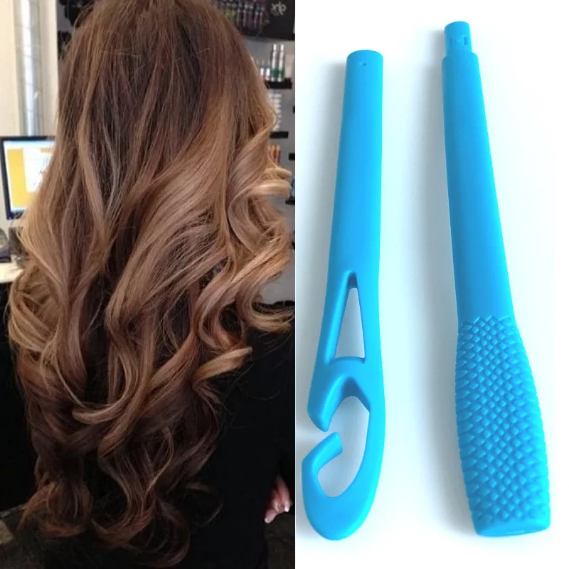 1PC Manual Hair Curlers Hook Rollers Magic Leverage DIY Hair Curler Spiral Circle Curling Wand Safety Styling Tool for Girl