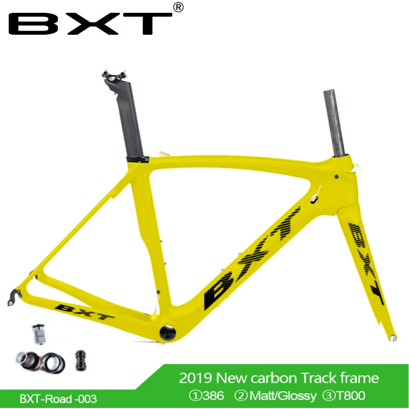 

2019 Road Bike Frame Full Carbon Road Bicycle Frame V brake UD Carbon Frame Size 530 550 mm 2 Year Warranty free shipping
