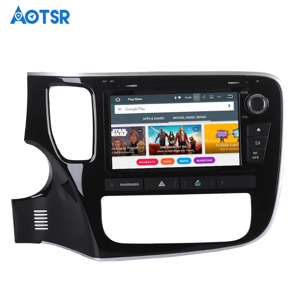 Discount Android 9.0 Car Stereo Buit-in DSP 9" Touch Screen for Mitsubishi Outlander 2015 2016 2017 2 Din 64G ROM 4G RAM Car Bluetooth 5
