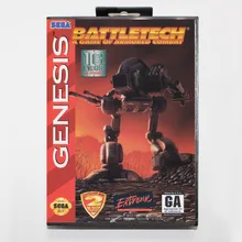 16 бит MD карточная игра-BattleTech с розничной коробке для Sega Genesis системы