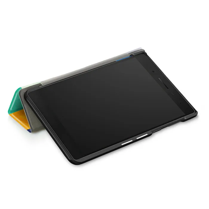 Протектор экрана из закаленного стекла+ ПУ-чехол для lenovo Tab4 Tab 4 7 эфирные TB-7304F TB-7304X " планшета(Tab7 эфирные