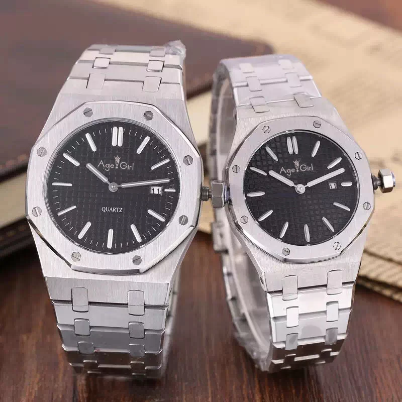

Top Luxury Brand New Men Women Lady Watch Stainless Steel Japanese Quartz Sapphire Silver Black White Watches AAA+ 33mm