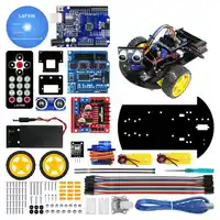 Smart Robot Car 2WD Chassis Kit with Ultrasonic Module,Remote for Arduino DIY Kit