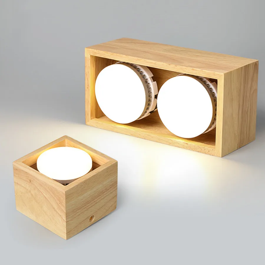 

Thrisdar 7W 12W Wooden Surface Mounted LED Downlight Kitchen Foyer Bedroom Corridor LED Ceiling Spotlight Nordic Ceiling Light