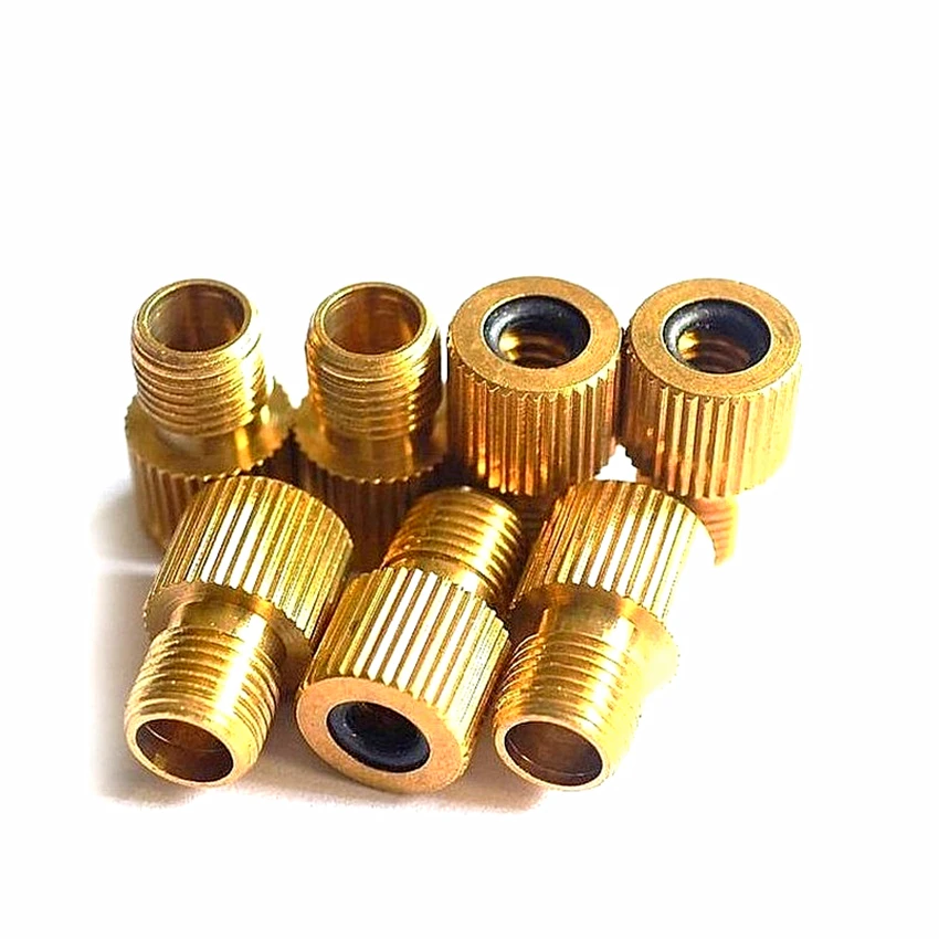 

2 Pcs Cycling Tire Tools Converter Accessories High Quality Road MTB Bike Bicycle Valve Type Adaptor Copper Gas Nozzle Adapter