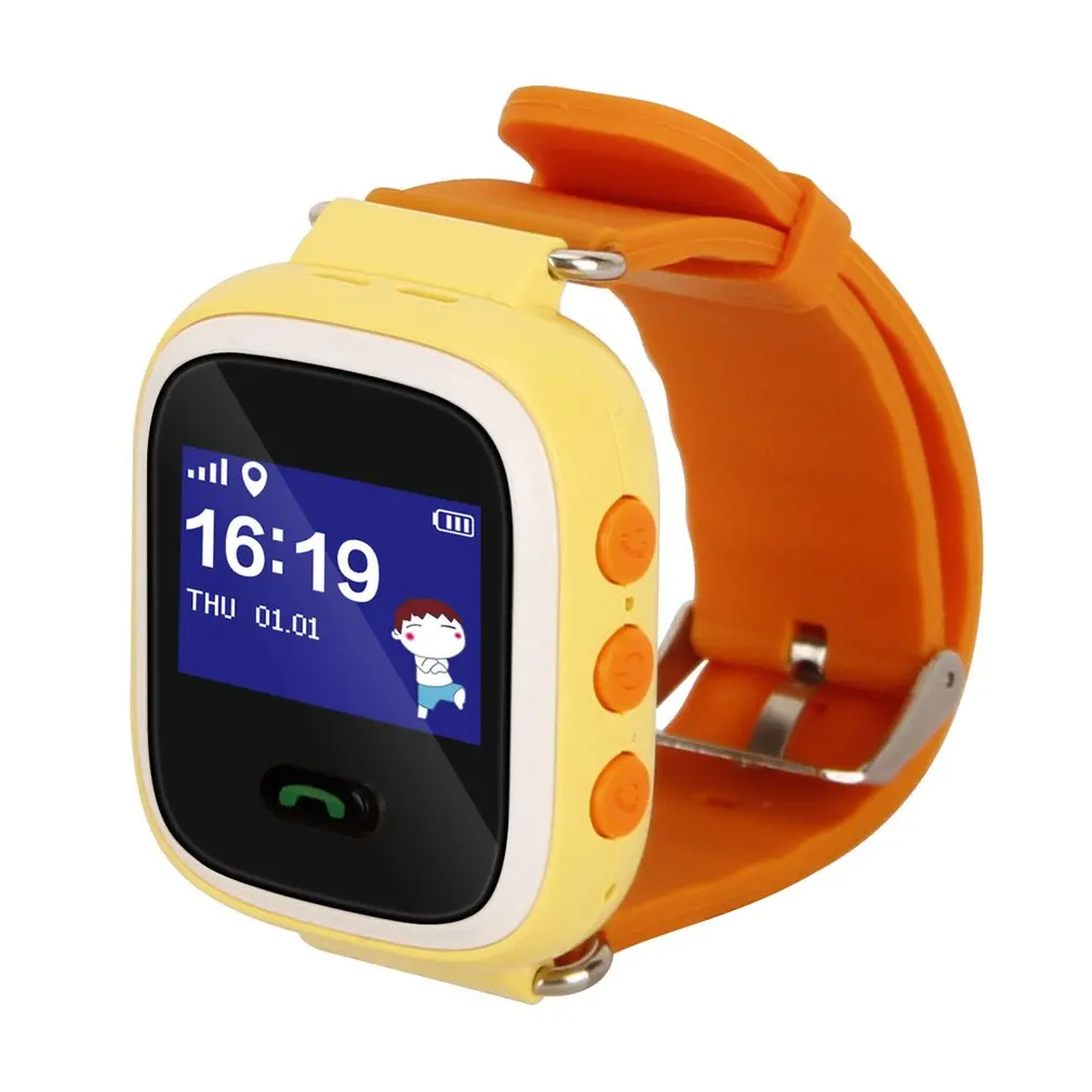 Q60 GPRS телефон позиционирования модные детские часы 1 дюйм Цвет Сенсорный экран SOS Baby Safe Смарт-часы для мальчиков и девочек