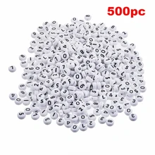 LASPERAL 7 мм 500 шт Круглые акриловые бусины с цифрами для украшения ювелирных изделий DIY Fit Модные женские ювелирные изделия DIY подарок