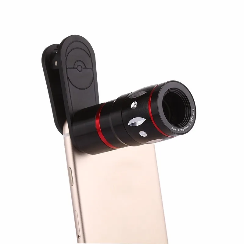 With Clip 10X Telephoto Lens Mobile Phone Lentes Optical Zoom Telescope