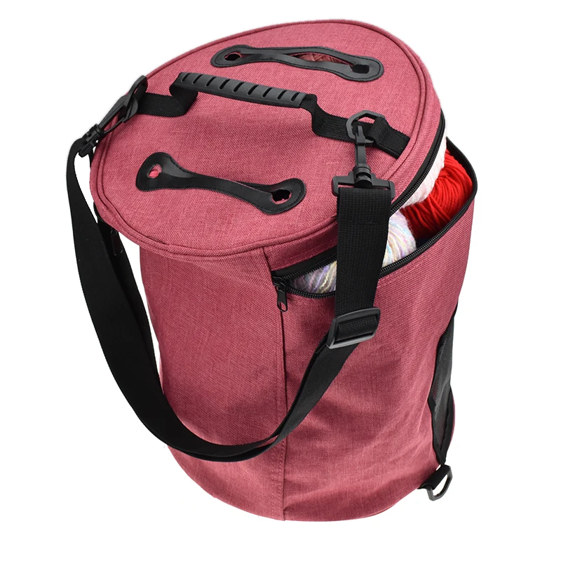 Looen Brand Knitting Bag For Yarn Storage Empty Yarn Storage Knitting Big Capacity Women Mom Home Crochet Hooks Yarn Storage Bag (6)