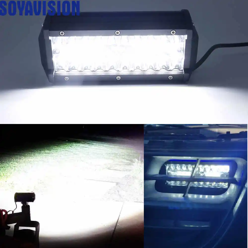 7 дюймов 120w светодиодный рабочий светильник бар комбо луч вождение автомобиля
