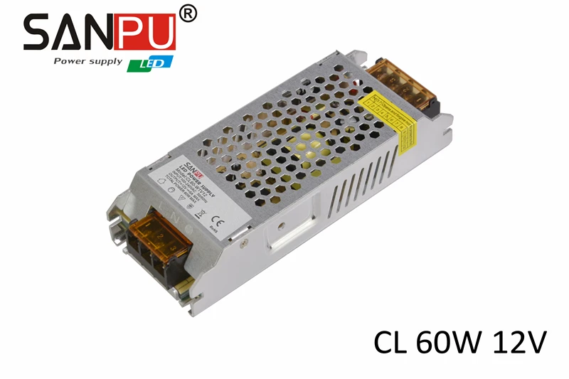 AC100-240V to DC 12V Power Supply SANPU WS2813 LED Strip 2017 New Arrival CE RoHS 60W 5A Switching | Обустройство дома