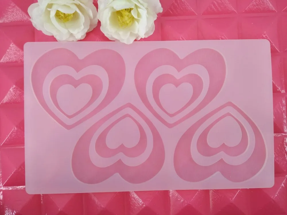 Горячая DIY 3D силиконовая форма для шоколада с сердечками формы выпечки торта