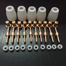 Прямая с фабрики 35 шт. LG-40 PT-31 плазменной резки факел запасной Расширенный никелированный CUT-40 CT-312