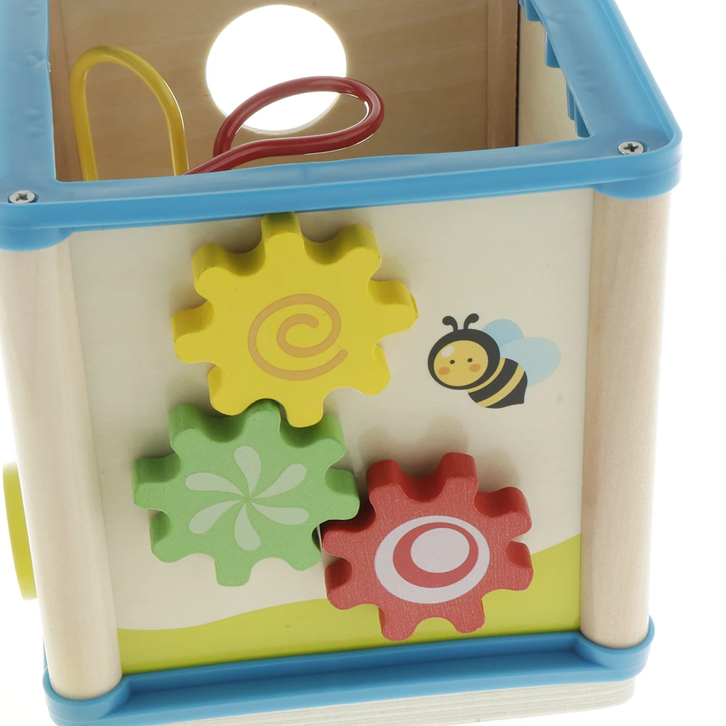 Деревянный 5 сторонний развлекательный центр с шарик лабиринт, фигурный ...