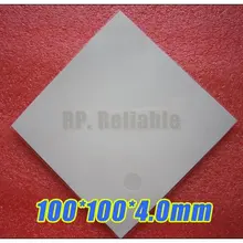 100*100*4,0 мм Мягкие силиконовые термопластины/прокладки для отвода тепла/термальные для охлаждения для радиатора/чипсет/чип/IC/VRAM/светодиодный зазор изоляции
