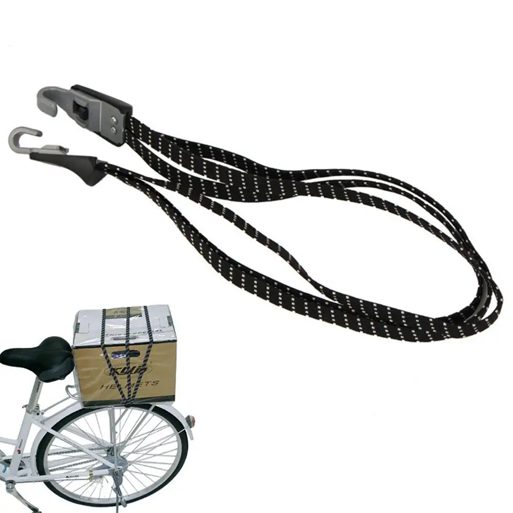 Excellent 69 cm Bicycle Bike Cycling MTB Luggage Stacking Rope Banding Bungee Elastic Cord Strap Tie Fixed Band Hook Black 1