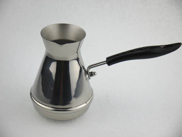 High Quality Stainless Steel Turkish Coffee Pot Ibrik Brewer High Quality Stainless Steel Turkish Coffee Pot Ibrik Brewer Goosenck Spout Kettle Maker